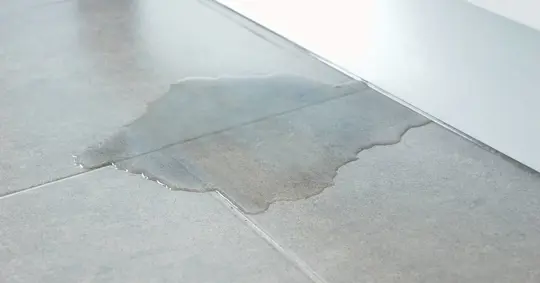 Pipe leak under the floor